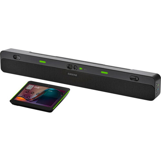 SHURE INTELLIMIX BAR PRO KIT. BLACK. ALL-IN-ONE VIDEO BAR AND TOUCH PANEL CERTIFIED FO