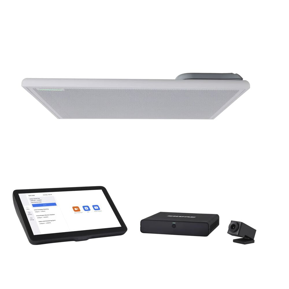 SHURE IMX ROOM KIT, SMALL-MEDIUM, ZOOM - WIRED - IN THE BOX: 1 INTELLIMIX FOUNDATION S