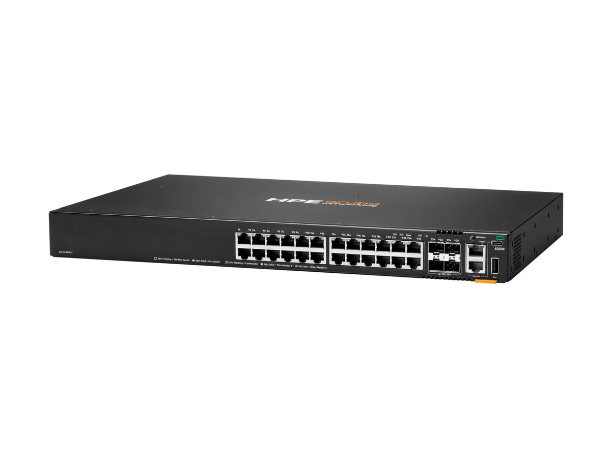 HPE HEWLETT HPE ANW 6200F 24G 4SFP+ SW US EN