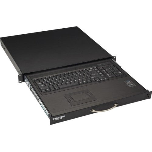 BLACK RACKMOUNT PRELOADED FIBER ENCLOSURE - 1U, (24) ST SIMPLEX