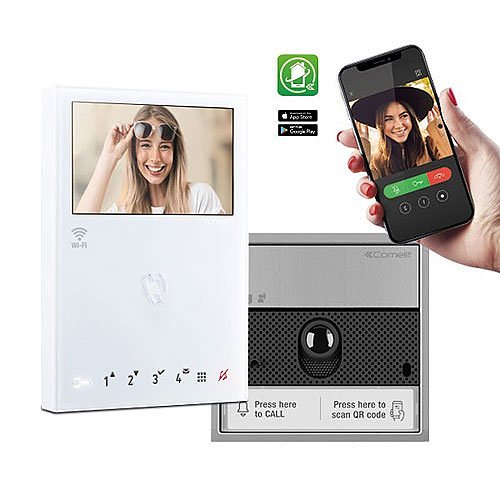 Comelit Surface Mount Single Fam Ultra Kit, VIP Mini Slave GW