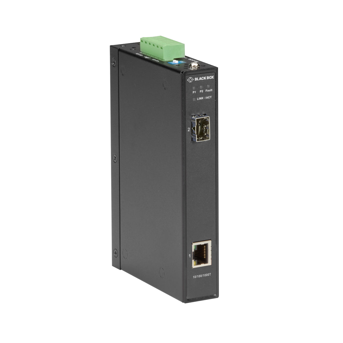 BLACK THIS MEDIA CONVERTER PROVIDES A COST-EFFECTIVE WAY TO ADD FIBER TO YOUR EXISTING