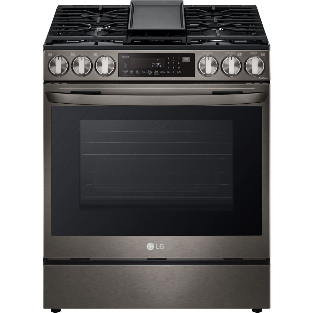 LGAPL 6.3 CF / 30" Smart Gas Slide-In Range Instaview Air Fry ProBake