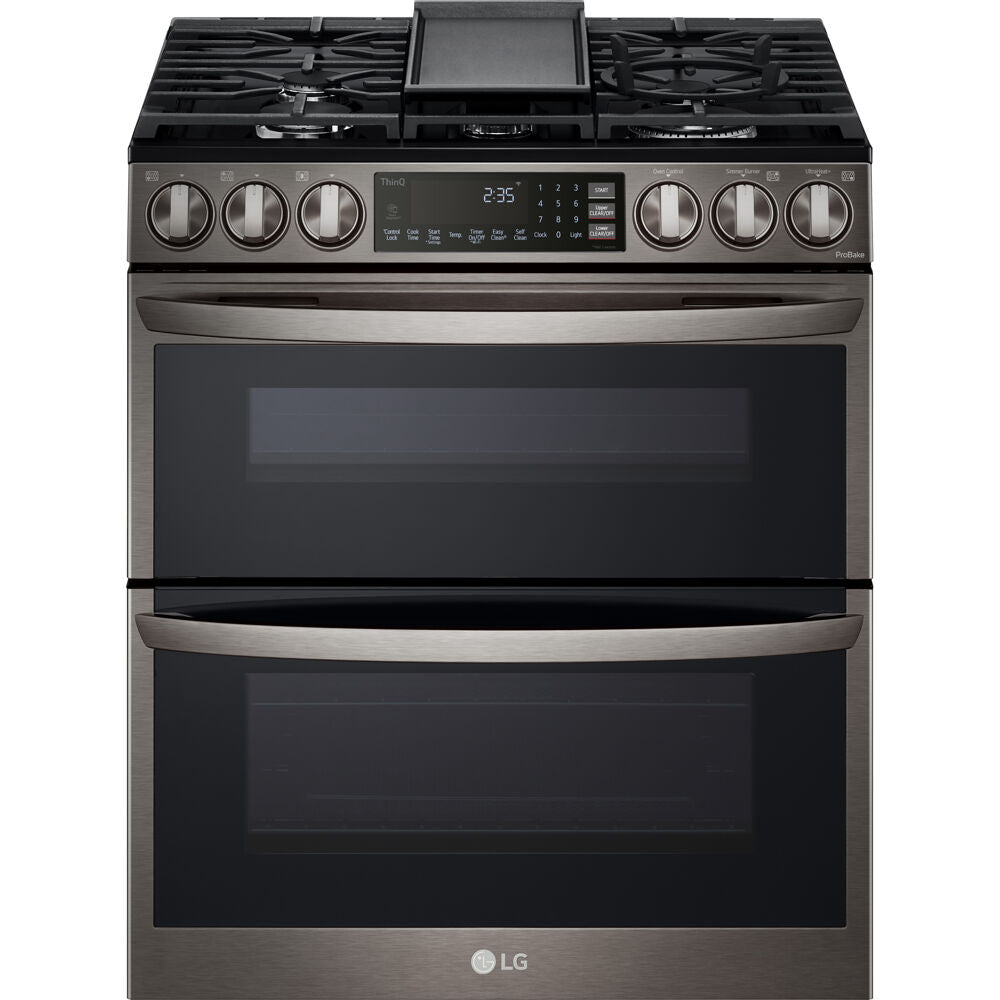 LGAPL 6.9 CF / 30" Smart Gas Double Oven Slide-in Range Convection InstaView