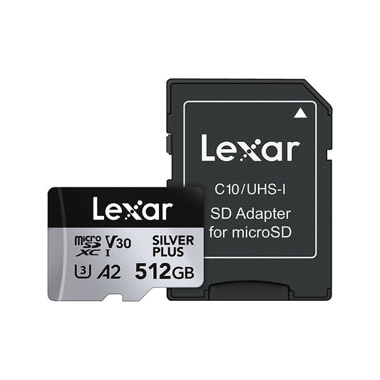 Lexar, Professional, SILVER PLUS, microSDXC, 512GB with Adapter
