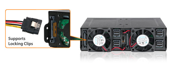 ICY TOUGHARMOR MB699VP-B 4BAY 2.5 NVME U.2 SSD MOBILE RACK