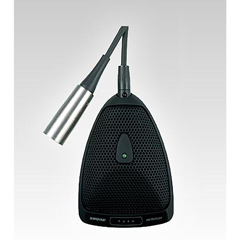SHURE BOUNDARY CONDENSER MICROPHONE, HALF OMNIDIRECTIONAL, TA4F, PROGRAMMABLE BUTTON