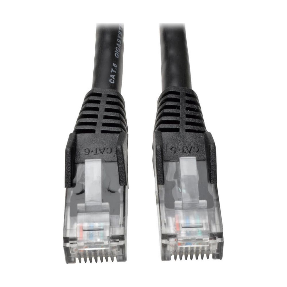 EATON 3FT CAT6 PATCH CABLE M/M BLACK GIGABIT MOLDED BULK 50 PAK