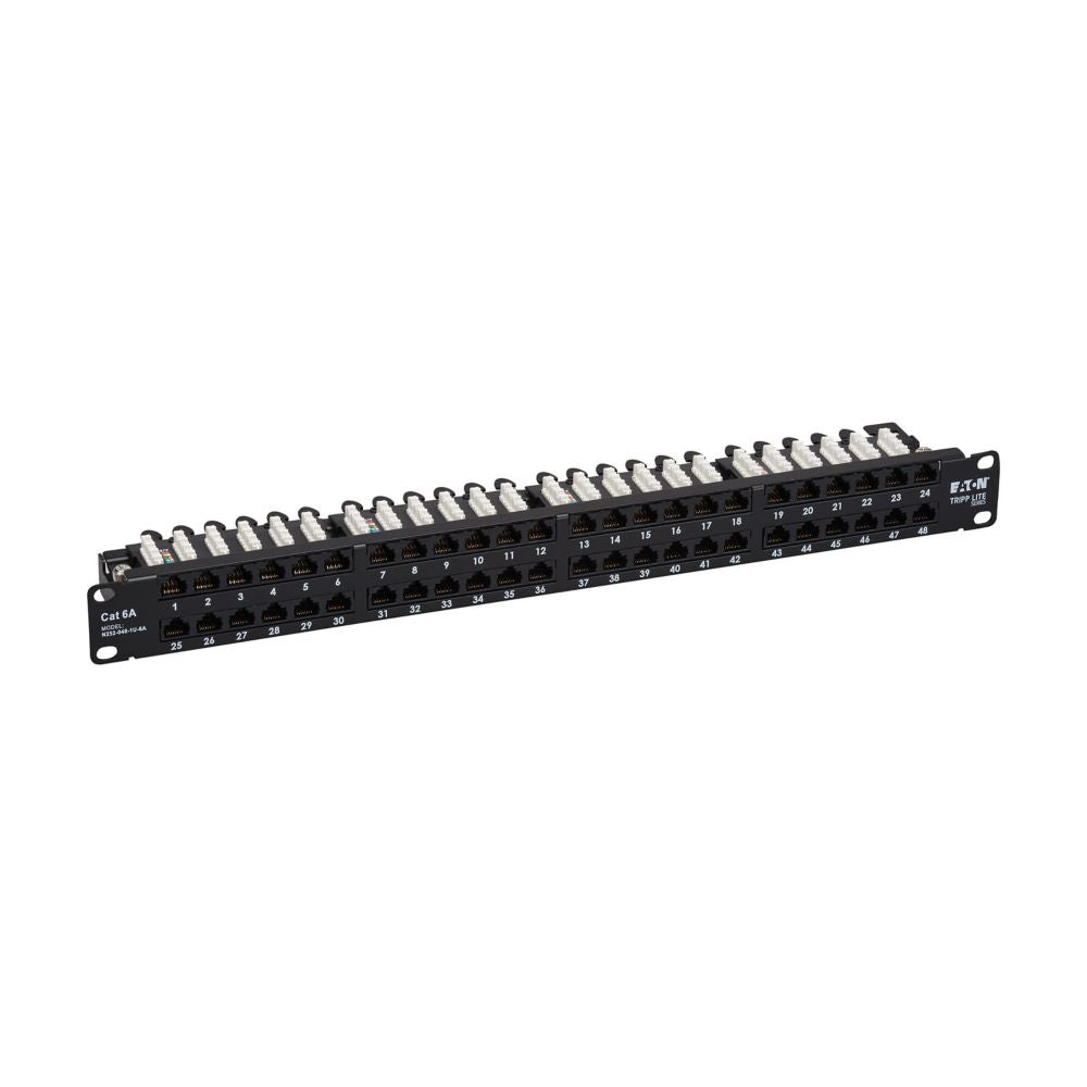EATON 48-PORT CAT6A PATCH PANEL - UTP 110 PUNCH DOWN RJ45 1U TAA