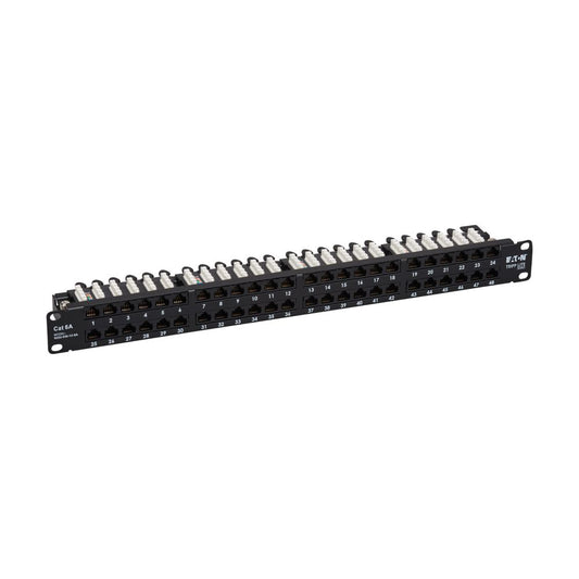 EATON 48-PORT CAT6A PATCH PANEL - UTP 110 PUNCH DOWN RJ45 1U TAA