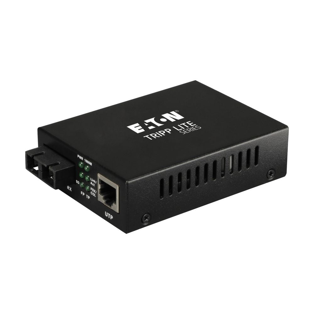 EATON TRIPP LITE SERIES GIGABIT MULTIMODE FIBER TO ETHERNET MEDIA CONVERTER, 10/