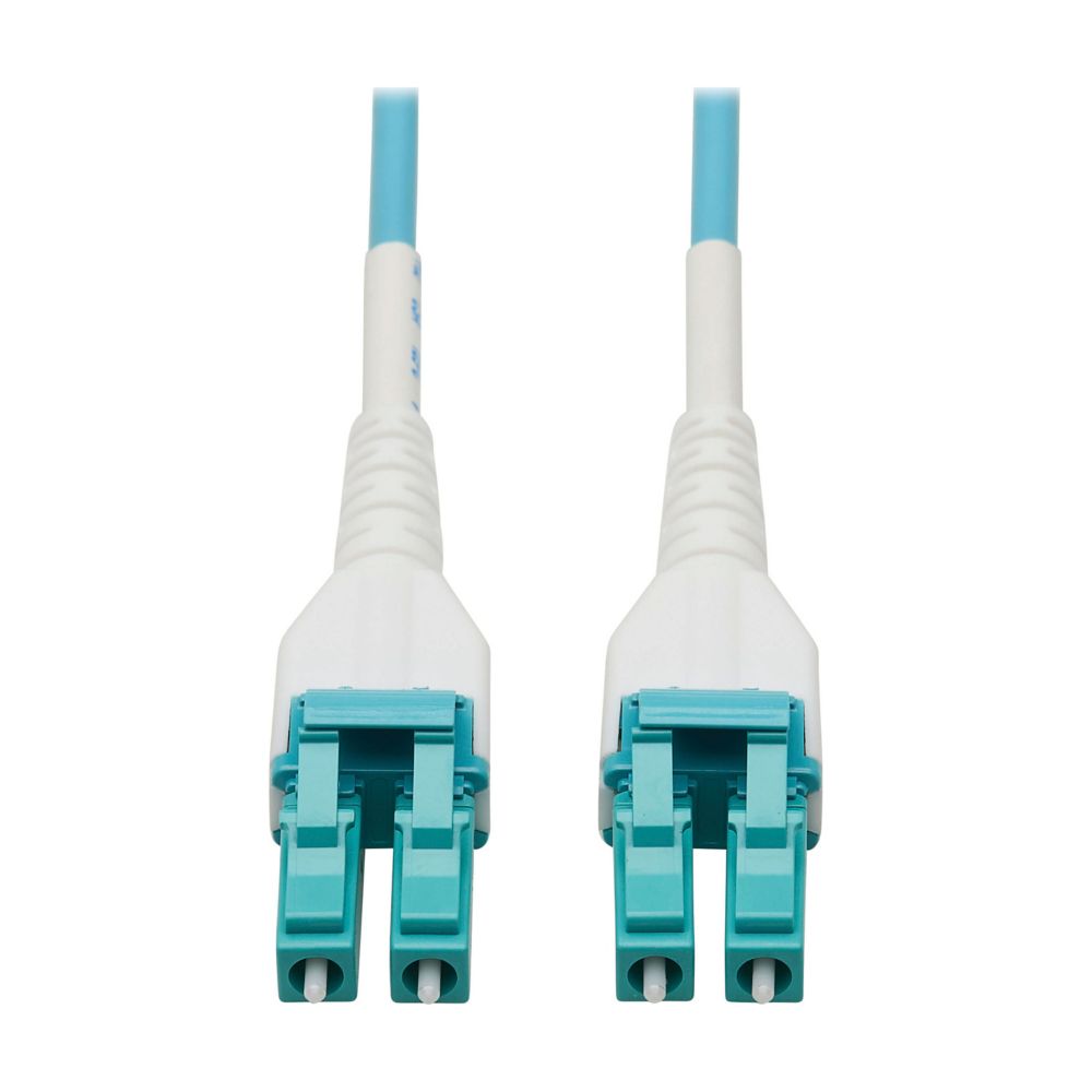 EATON FIBER CABLE 100G MMF DUPLEX 50/125 OM4 LC/LC ARMORED AQUA 100M
