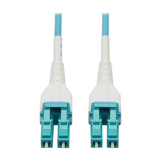 EATON 75M FIBER LC/LC OM4 50/125 100G MMF DUPLEX ARMORED AQUA CABLE