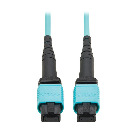 EATON 100G MULTIMODE 50/125 OM4 FIBER CABLE 12F MPO/MPO-PC FF AQUA 5M TAA