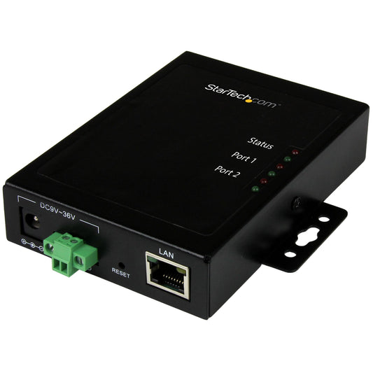 StarTech 2 PORT SERIAL TO ETHERNET DEVICE SERVER RS232 TO IP CONVERTER