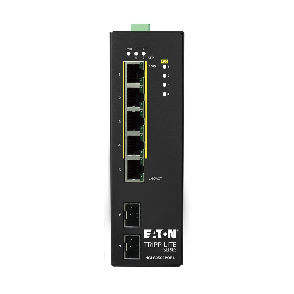EATON TRIPP LITE SERIES 5-PORT LITE MANAGED INDUSTRIAL GIGABIT ETHERNET SWITCH 1