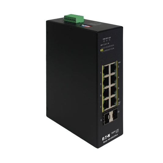 EATON TRIPP LITE SERIES 8-PORT LITE MANAGED INDUSTRIAL GIGABIT ETHERNET SWITCH 10/100/