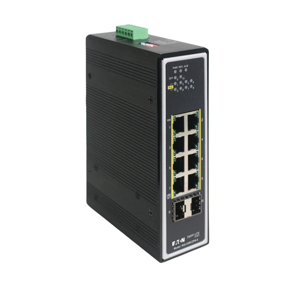 EATON TRIPP LITE SERIES 8-PORT UNMANAGED INDUSTRIAL GIGABIT ETHERNET SWITCH 10/100/100