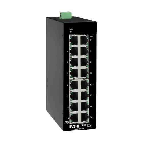 EATON TRIPP LITE SERIES 16-PORT UNMANAGED INDUSTRIAL GIGABIT ETHERNET SWITCH - 1