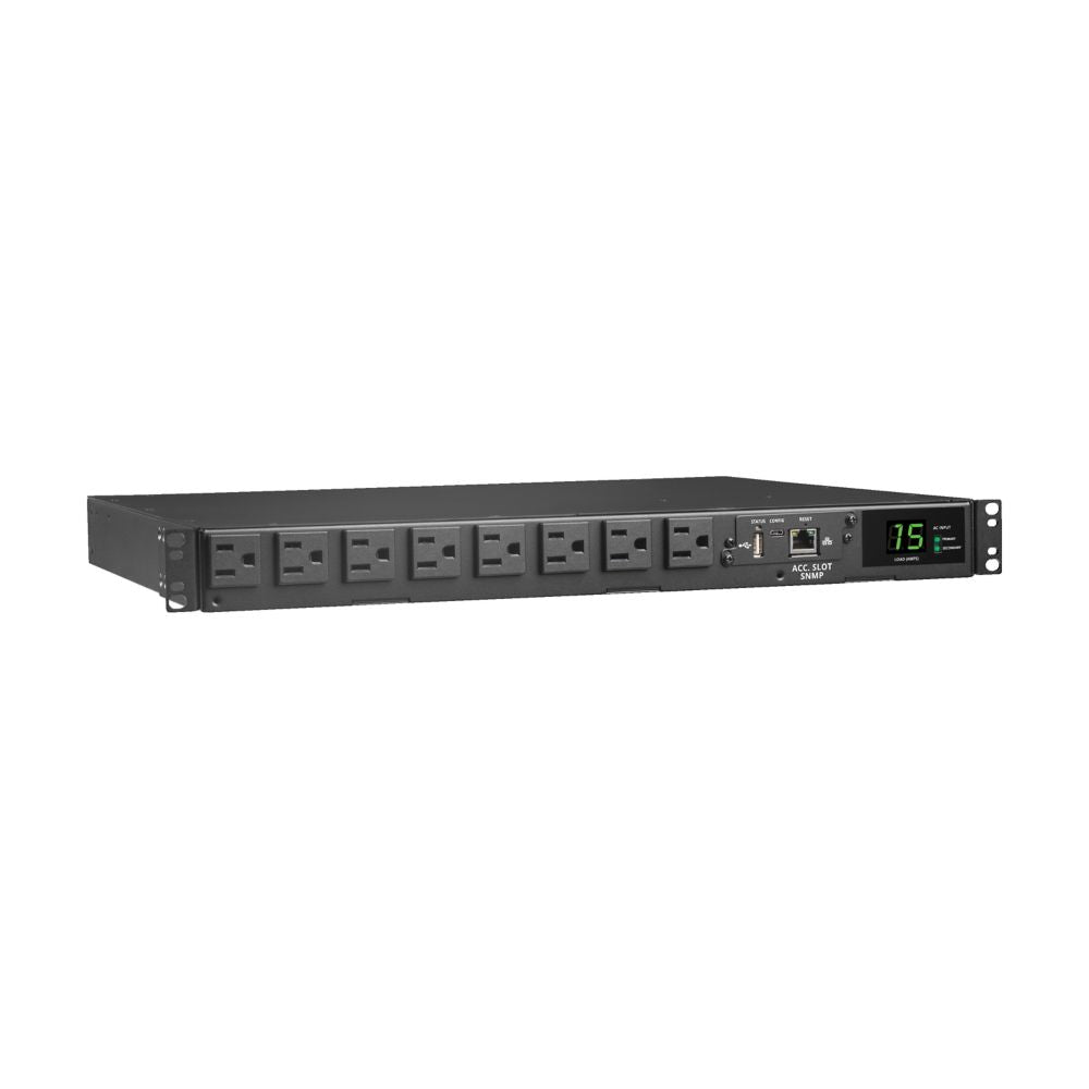 EATON TRIPP LITE SERIES 1.44KW 120V SINGLE-PHASE ATS/MONITORED PDU - 8 NEMA 5-15