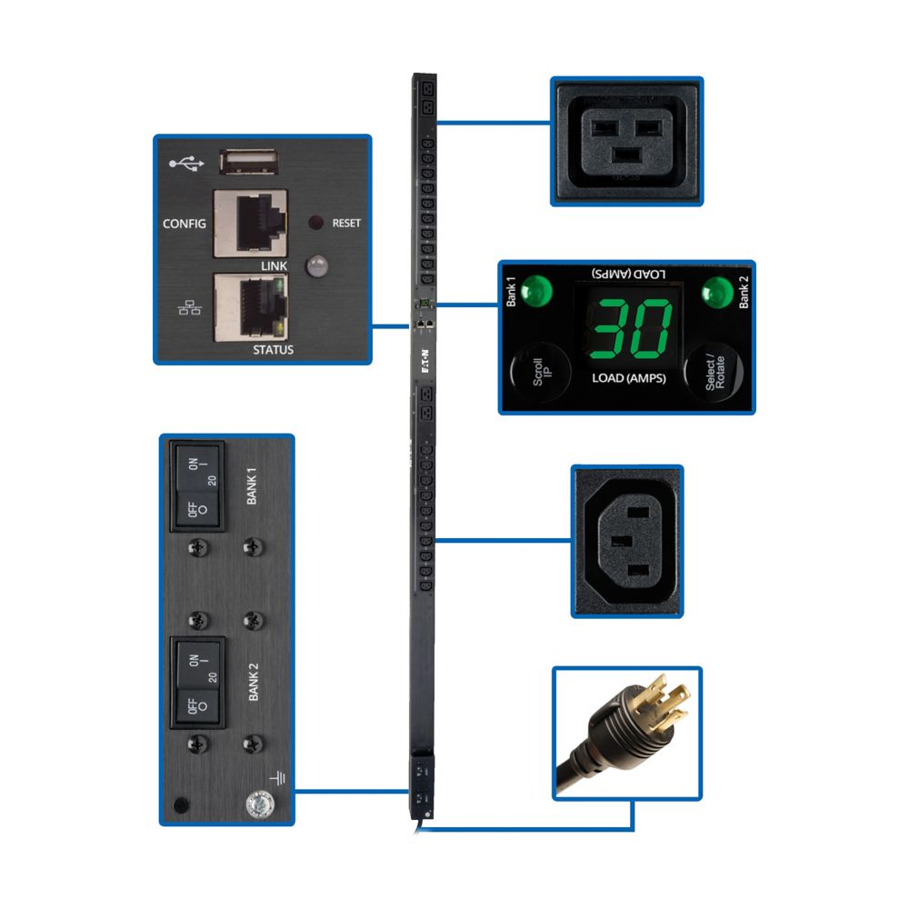 Eaton 5.5kW Single-Phase Monitored PDU w