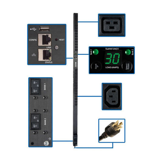 Eaton 5.5kW Single-Phase Monitored PDU w