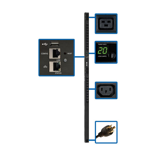 EATON PDU SWITCHED 3.2-3.8KW 200-240V 20 C13 4 C19 LX PLATFORM 0U TAA