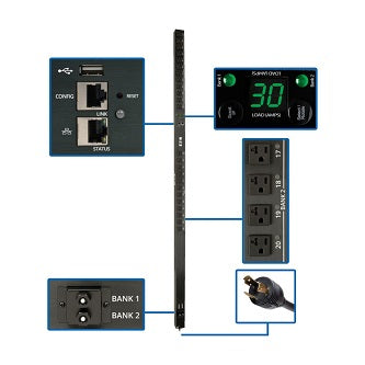 EATON 2.9KW SINGLE-PHASE SWITCHED PDU - LX INTERFACE, 120V OUTLETS (24 5-15/20R)