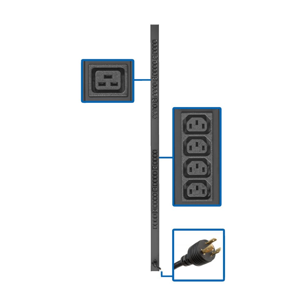 EATON TRIPP LITE SERIES 3.7KW 208/230V SINGLE-PHASE BASIC PDU - 32 C13 & 6 C19 O