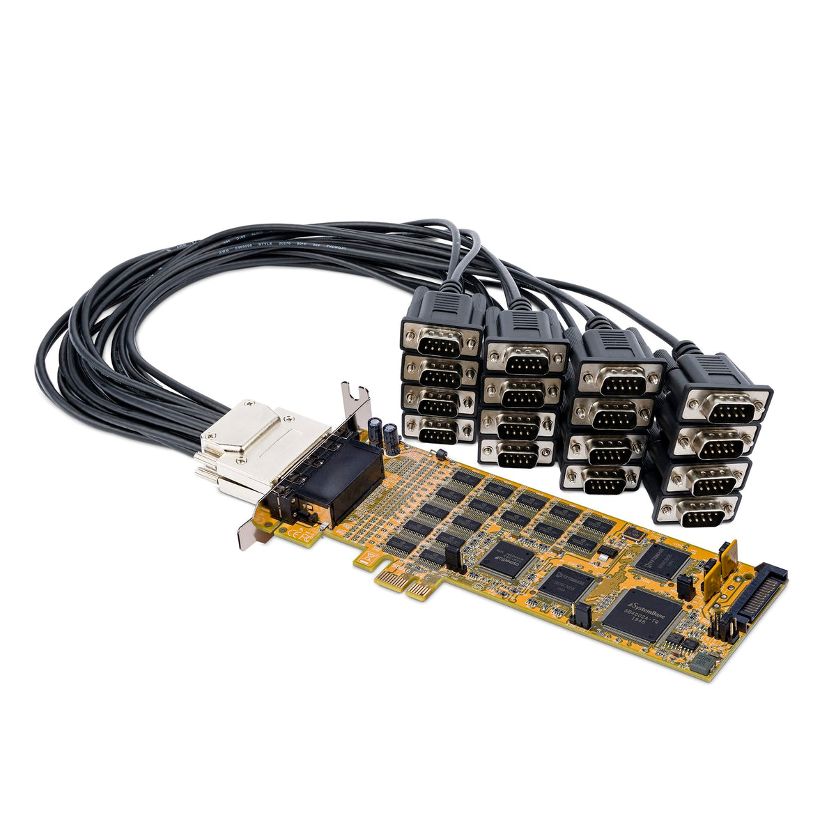 StarTech 16 PORT PCI EXPRESS SERIAL CARD LOW PROFILE DB9 RS232 PCIE CARD