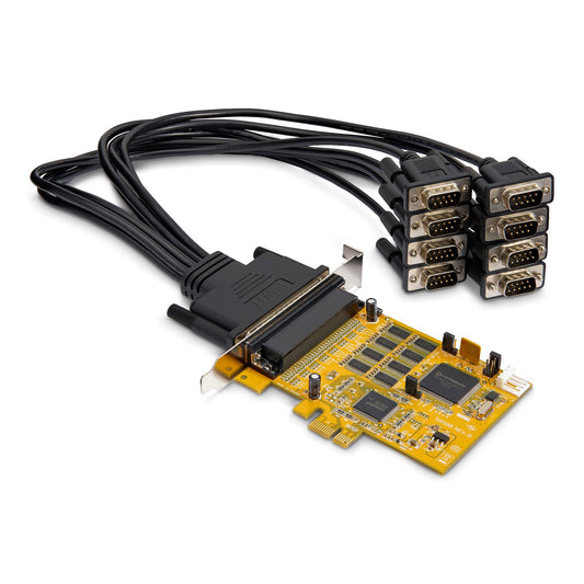 StarTech 8 PORT PCI EXPRESS RS232 SERIAL ADAPTER CARD PCIE MULTIPORT DB9
