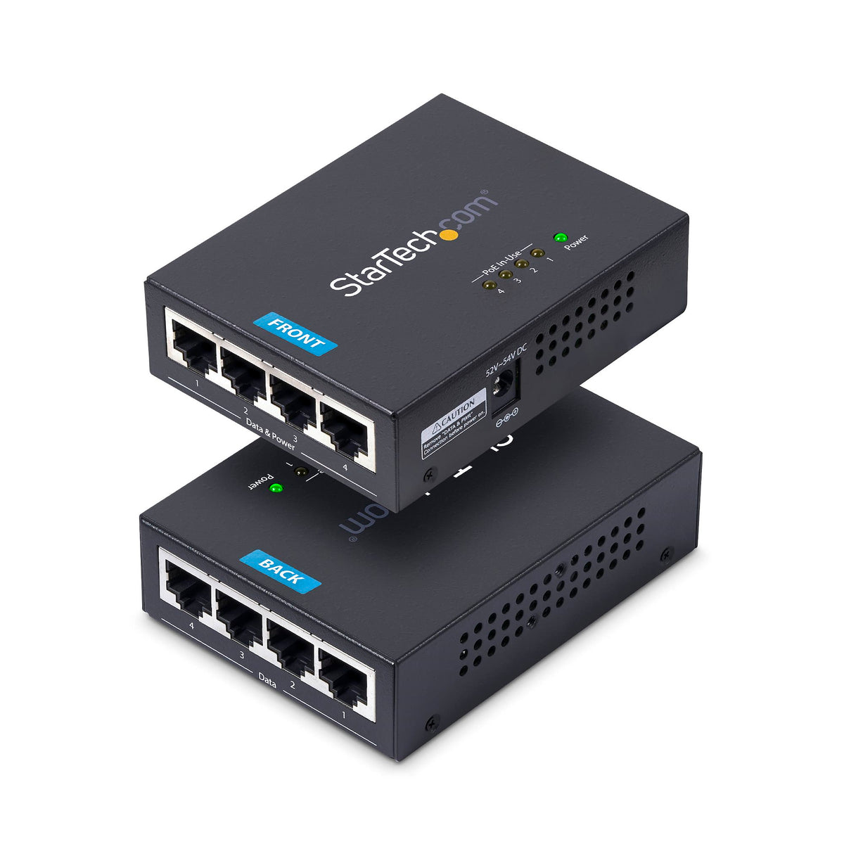 StarTech 4-PORT GIGABIT POE+ MIDSPAN - POWER OVER ETHERNET INJECTOR