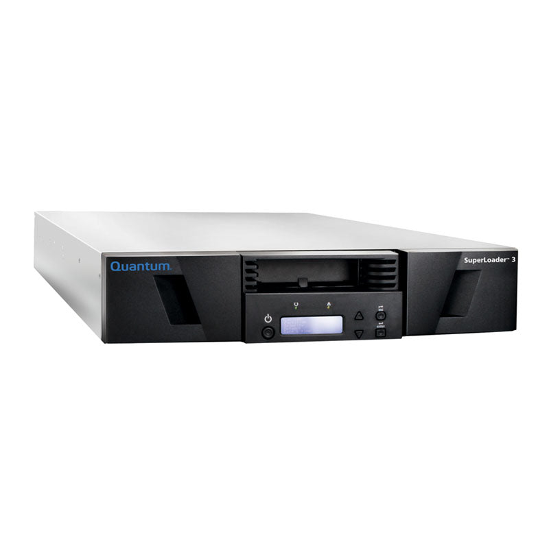 Quantum SuperLoader 3, one LTO-9HH tape drive, Model C 8 slots, 12Gb/s SAS, rackmount, barcode reader