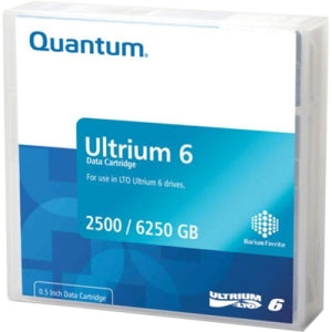 Quantum Tape, LTO, Ultrium-6, 2.5TB/6.25TB BARIUM FERRITE (BaFe), Library Pack 20/pk