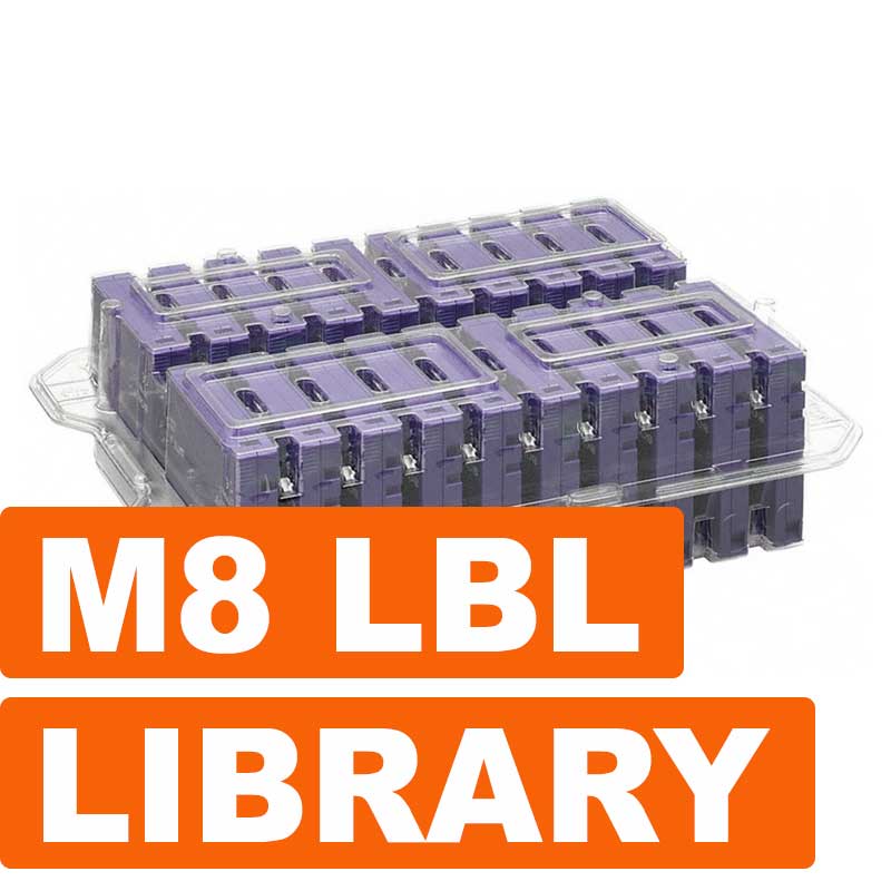 Quantum Tape, LTO, Ultrium-7, MR-L7LQN-B8 6TB/15TB, LTO-7, Labeled Lib Pack, M8