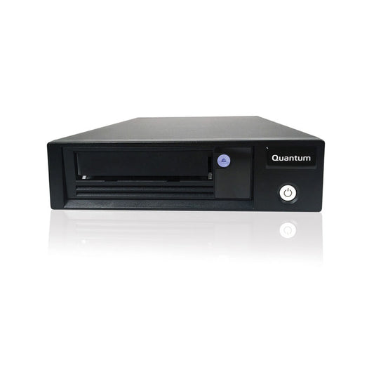 Quantum LTO-8 Tape Drive, Half Height, Tabletop 6Gb/s SAS, Black, 12Gb/s SAS HBA Bundle, TAA