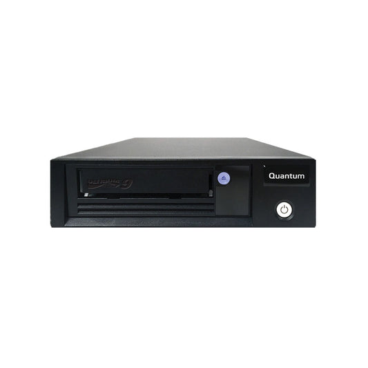 Quantum LTO-9 Tape Drive, Half Height, Tabletop 12Gb/s SAS, Black, Kit, TAA, NAM/LAM ONLY
