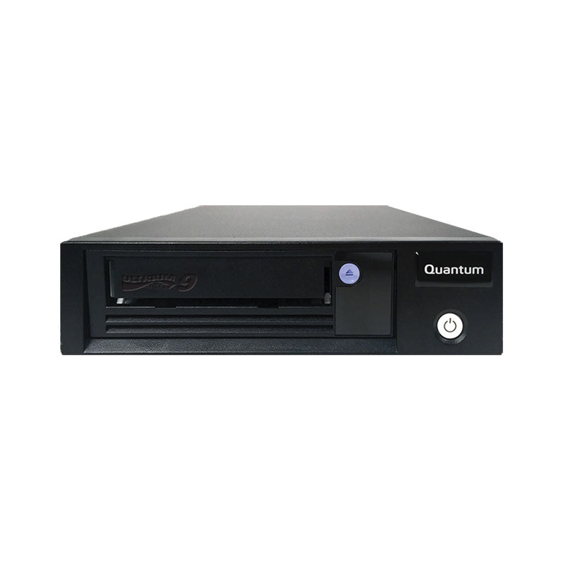Quantum LTO-9 Tape Drive, Half Height, Tabletop, 12Gb/s SAS, Black, 12Gb/s SAS HBA Bundle, TAA Comp