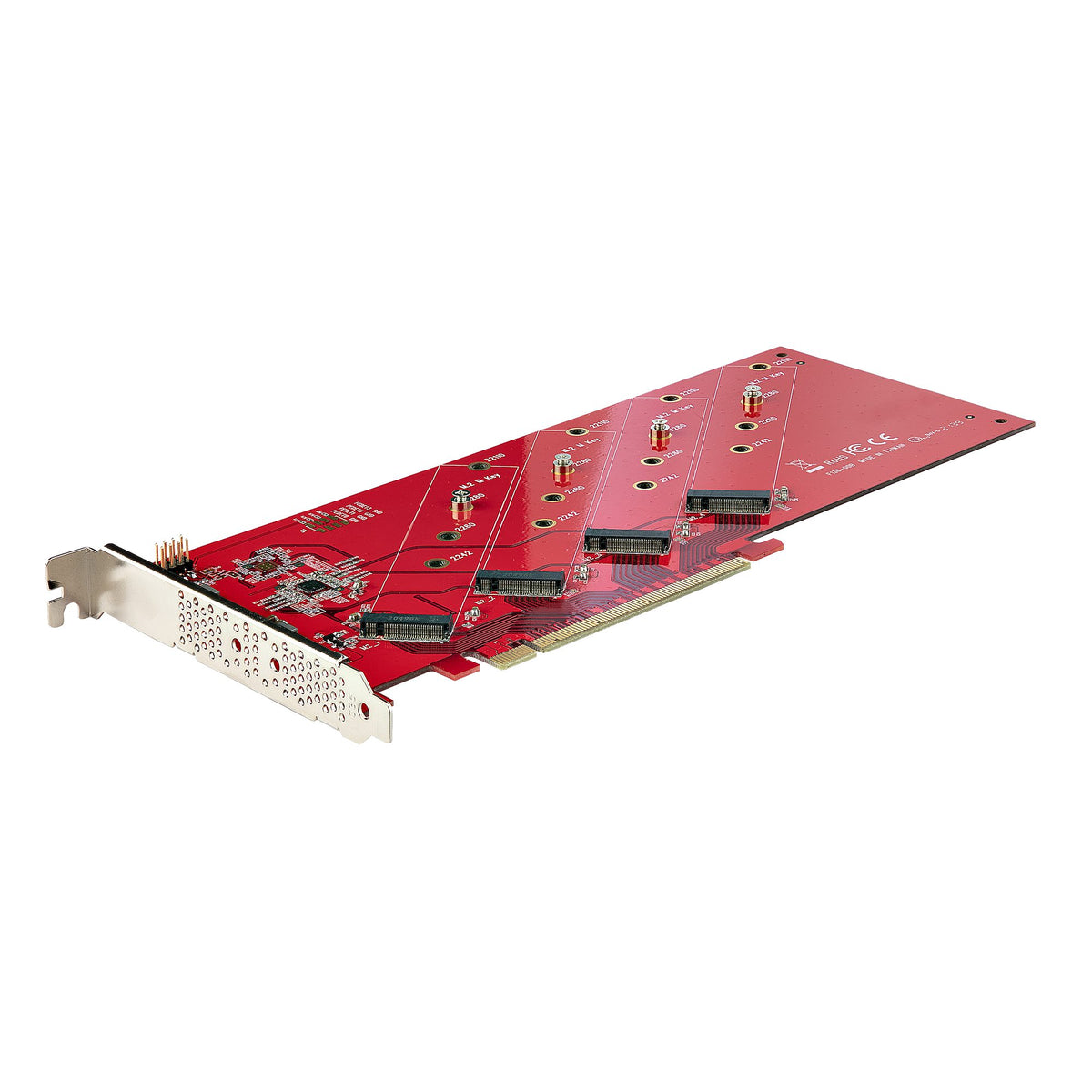 StarTech QUAD M.2 PCIE ADAPTER CARD MKEY AHCI NVME M2 SSD PCIE 4.0