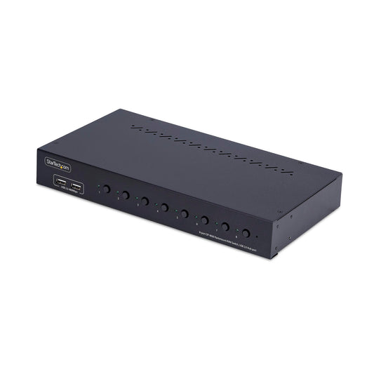 StarTech 8-PORT RACK MOUNT KVM SWITCH - DISPLAYPORT 1.2 KVM 4K 60HZ