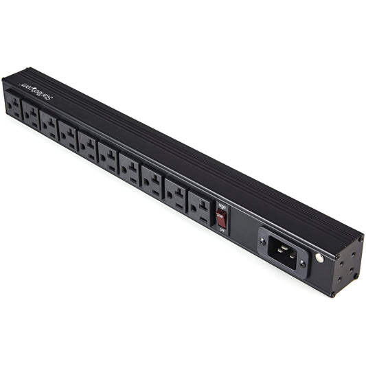 StarTech HORIZONTAL RACK MOUNT PDU 10 PORT SERVER RACK POWER STRIP