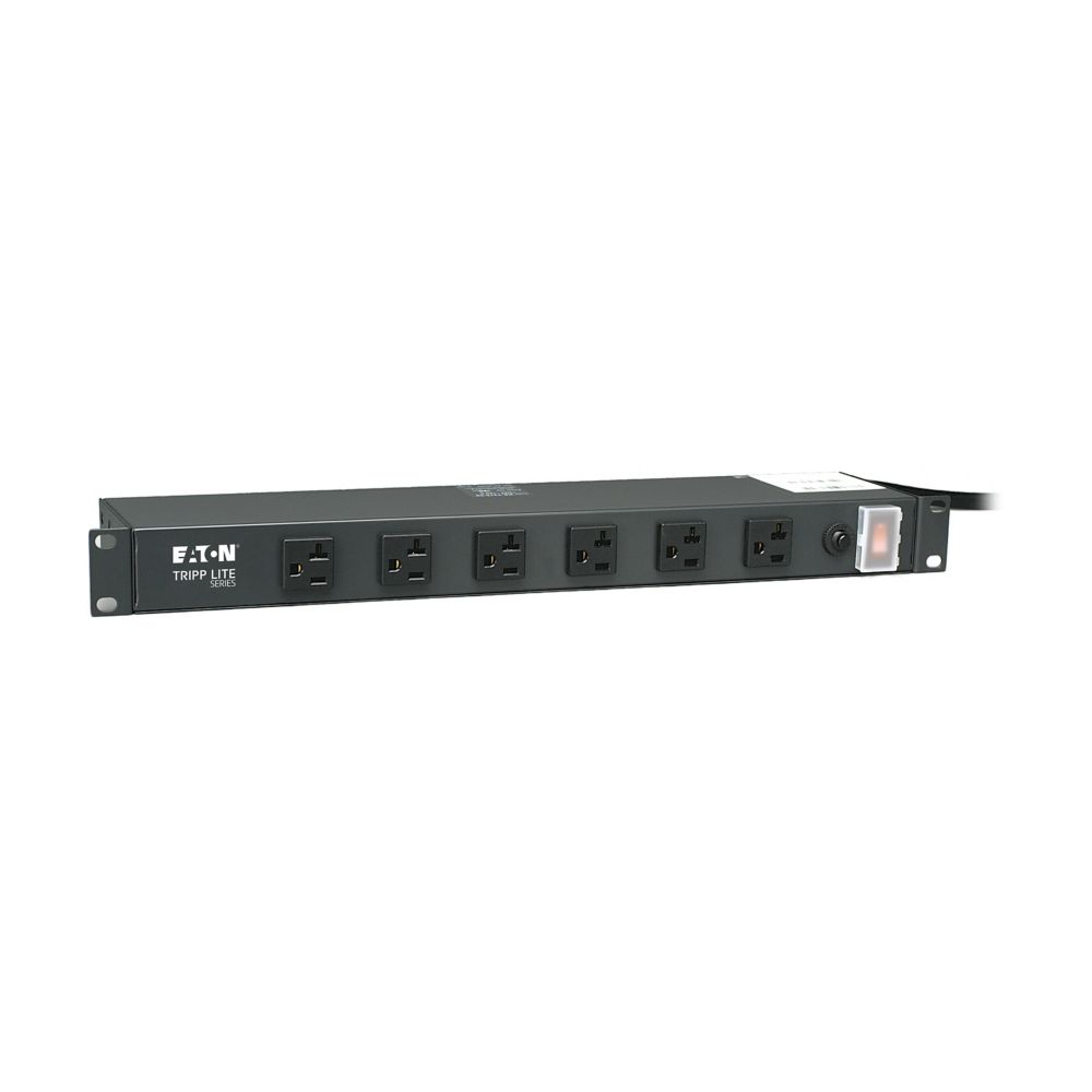 EATON 12 OUTLET RACKMOUNT POWER STRIP 1U 6 FRONT 6 REAR 15FT CORD 5-20P