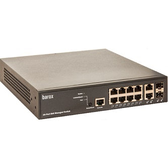Barox Switch,19",DMS,GE:8xPoEat+2xTX/SFP