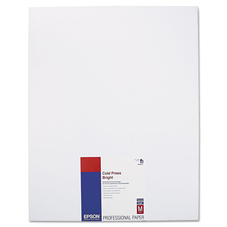EPSON COLD PRESS BRIGHT 17 X 22 25 SHTS