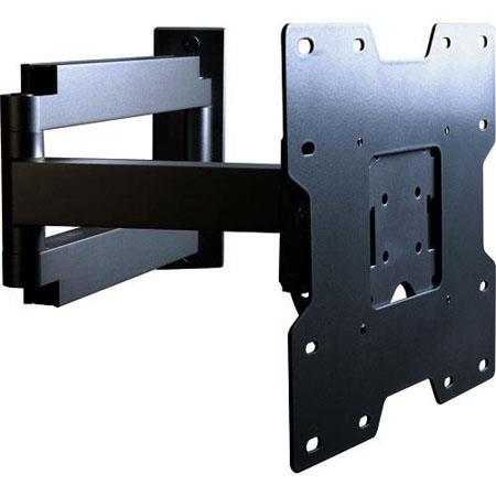 PEERLESS WALL MOUNT - BLACK - ACCOMMODATES 100 X 100, 200 X 100, OR 200 X 200MM VESA MOUN