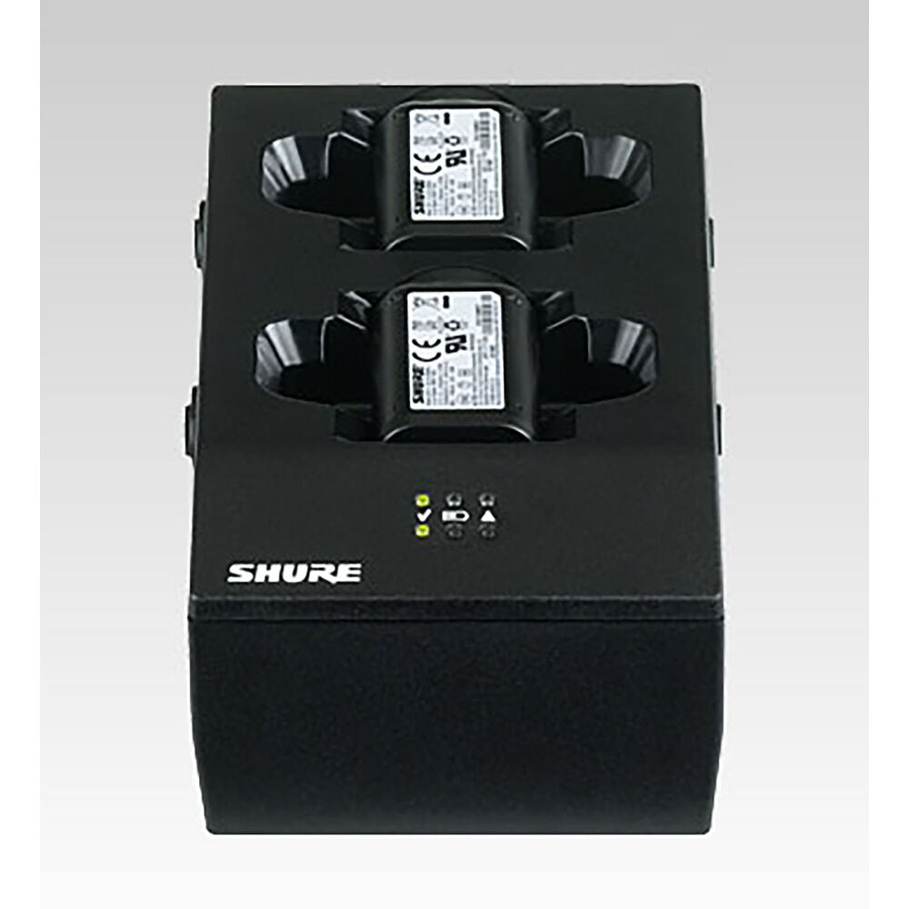 SHURE DUAL DOCKING RECHARGING STATION FOR 2 SB900 LI-ION BATTERIES AND/OR HANDHELD OR
