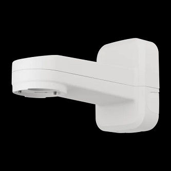 HANWHA WALL/POLE MOUNT, MATERIAL : ALUMINUM, COLOR : WHITE, DIMENSIONS :135(W)X183(H)X3