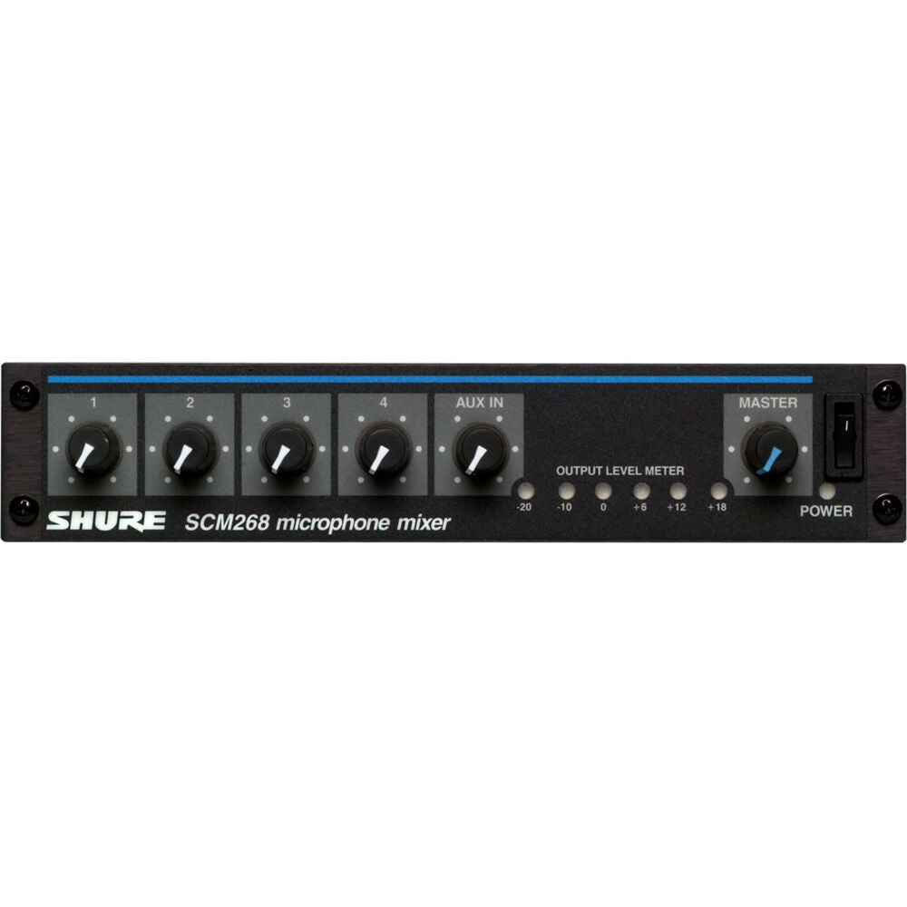 Shure Four-Channel Transformer Balanced Microphone Mixer w/Phantom Power