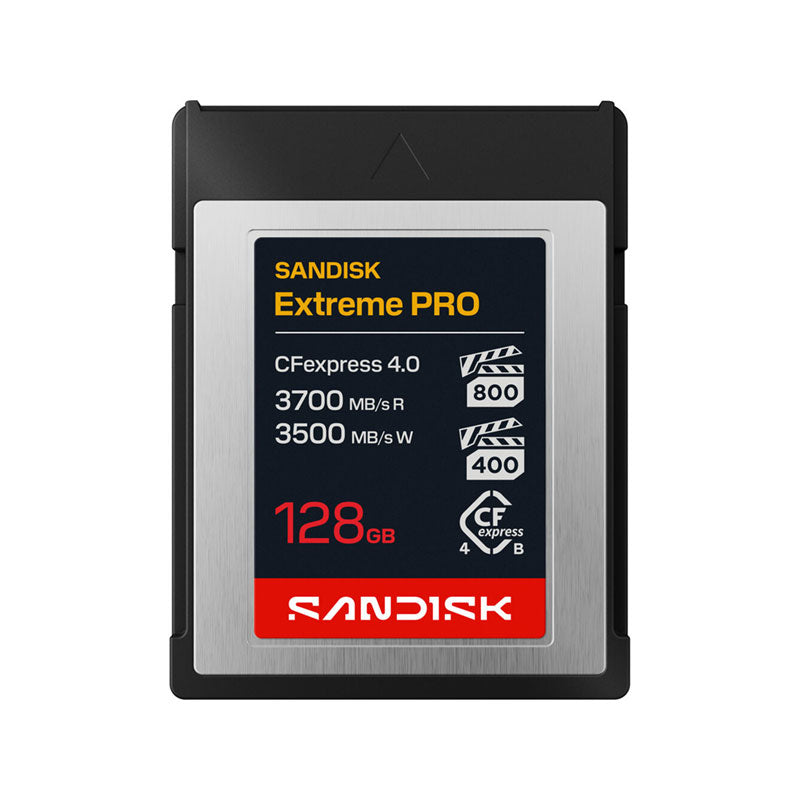 SANDISK CFEXPRESS 4.0 TYPE B CARDS PCIE4X2 128GB CF 3700MB/S(R) / 3500MB/S(W)