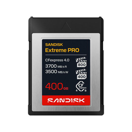 SANDISK CFEXPRESS 4.0 TYPE B CARDS PCIE4X2 400GB CF 3700MB/S(R) / 3500MB/S(W)
